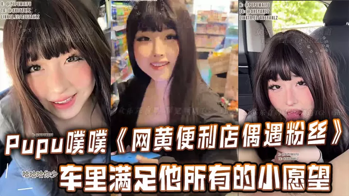 Pupu噗噗《网黄便利店偶遇粉丝》在车里满足他所有的小愿望,车内口交,足交,打飞机,很快就射了两次